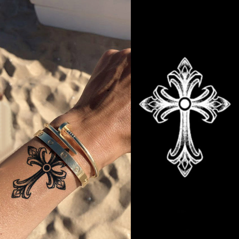 Chrome cross - Semi Permanent Tattoo