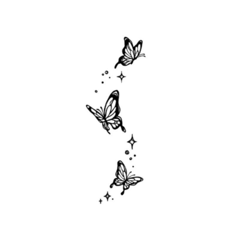 ThreeButterfly - Semi Permanent Tattoo