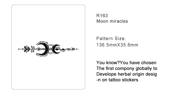 Moon miracles Semi Permanent Tattoo