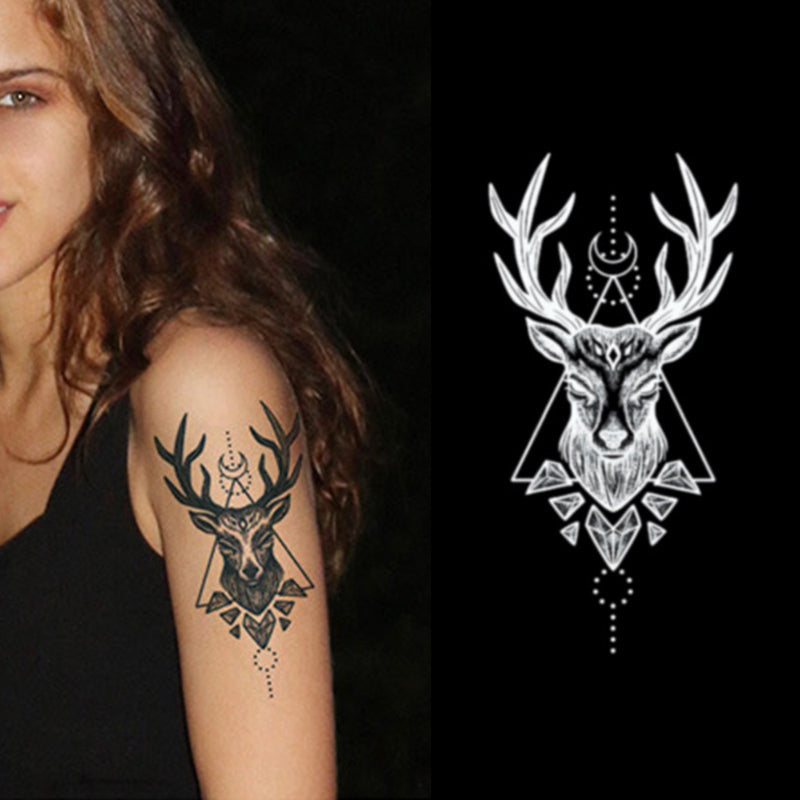 Moonlight elk Semi Permanent Tattoo