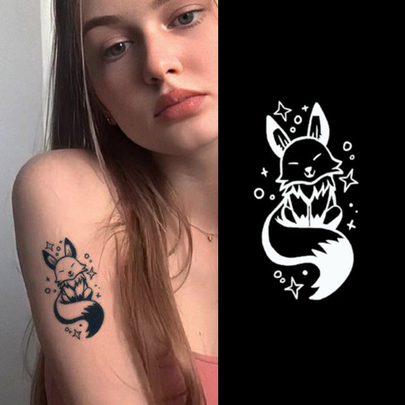 Litter Fox - Semi Permanent Tattoo